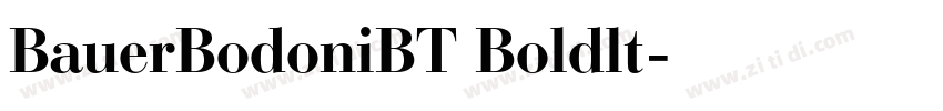BauerBodoniBT Boldlt字体转换